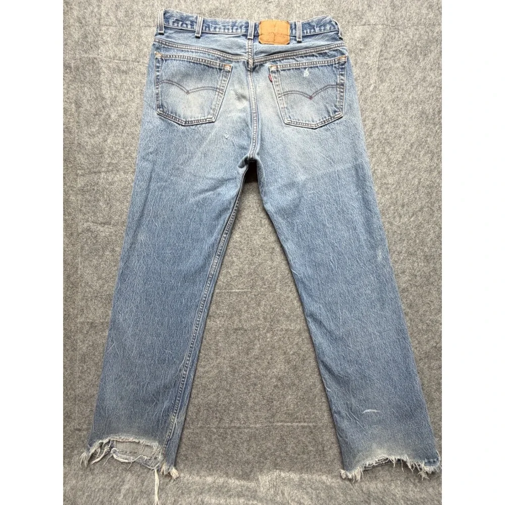 Vintage Levis 501XX Jeans Mens 40x36 Light Wash Straight Leg Button Fly USA 90s